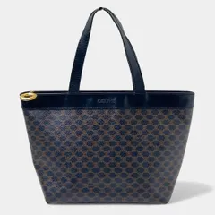セリーヌ　トートバッグ　ハンドバッグ　マカダム　トリオンフ　ブラック　サークル ロゴ 金具