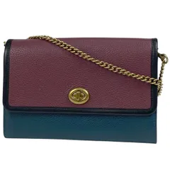 未使用級 COACH コーチ シグネチャー チェーンウォレット C7301 財布