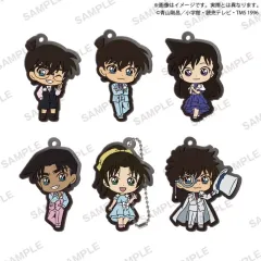 【中古】キーホルダー 全6種セット 「名探偵コナン ラバーキーホルダー ブラウスタイル vol.2 カプセルトイ版」