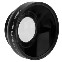 【数量限定】46MM 直径カメラレンズ用、プロフェッショナル変換レンズ 46MM 広角マクロレンズ、ユニバーサル光学ガラスカメラクローズアップレンズ、すべての 0.45Xのサムネイル