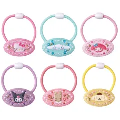 【中古】アクセサリー(非金属) 全6種セット 「サンリオキャラクターズ 刺繍ヘアゴム」