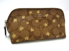 COACH コーチ F37511 シグネチャー PVC マルチケース ポーチ 小物入れ レディース ブラウン系 DK8904