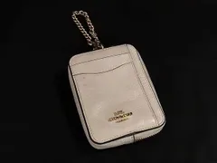 COACH コーチ 6303 レザー フラグメントケース コインケース カードケース マルチケース ベージュ系 DK9107