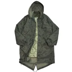 80s ほぼデッド フルセット U.S.ARMY 希少 米軍実物 ナイトデザートカモ フィッシュテールパーカー 【SMALL】 シェルパーカー ライナー付き ミリタリーコート 迷彩 ナイトカモ デザートカモ モッズコート 1984年製 完品 p25103386