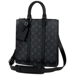 【在庫一掃】 ルイ・ヴィトン Louis Vuitton サックプラ クロス 2WAY ショルダーバッグ ハンドバッグ トートバッグ モノグラムエクリプス ノワール(ブラック) M46098 メンズ 【中古】