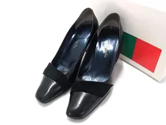 GINZA Kanematsu 銀座かねまつ レザー×スエード ヒール パンプス 表記サイズ23 (約23cm) 靴  シューズ レディース ブラック系 DK8407