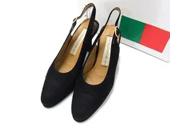 GINZA Kanematsu 銀座かねまつ ヌバック バックストラップ ハイヒール 表記サイズ23 (約23cm) 靴 レディース ブラック系 DK8409