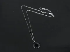 ■美品■ MARC JACOBS マークジェイコブス ネックレス ペンダント アクセサリー レディース メンズ シルバー系×ブラック系 DK8212