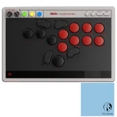 8BitDo Arcade Controller レバーレス アケコン 超薄型16 mm Kailh低背メカスイッチ 4プログラマブル Bluetooth/2.4G/USB-C 接続 Switch・Switch 2・PC対応 | 日本語説明書 & FW更新手 