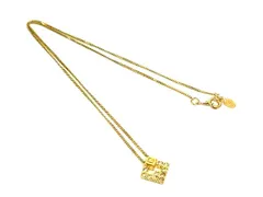 ■美品■ GIVENCHY ジバンシィ ヴィンテージ ラインストーン ネックレス ペンダント アクセサリー レディース ゴールド系 DK7761