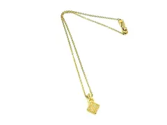 GIVENCHY ジバンシィ ヴィンテージ ロゴ ネックレス ペンダン卜 アクセサリー メンズ レディース ゴールド系 DK7768