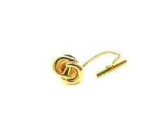 ChristianDior クリスチャンディオール ヴィンテージ CDロゴ ネクタイピン タイチェーン アクセサリー 紳士 メンズ ゴールド系 DK5808のサムネイル