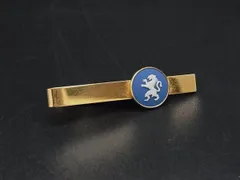 WEDGWOOD ウェッジウッド ジャスパー ネクタイピン タイクリップ アクセサリー 紳士 メンズ ゴールド系×ブルー系 DK5954のサムネイル