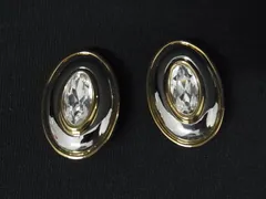 ■新品同様■ GIVENCHY ジバンシィ ヴィンテージ クリップ式 イヤリング アクセサリー レディース シルバー系×ゴールド系 DK7249