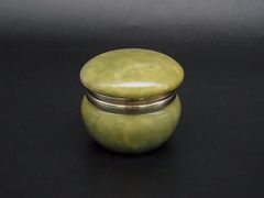 煎茶道具 煙草入れ 茶筒 大理石 天然石 石細工 オニキス 小物入れ