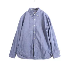 【中古A】OMNIGOD オムニゴッド 2 M メンズ シャンブレーシャツ 長袖 ボタンダウン 日本製 青 中古A 古着のサムネイル