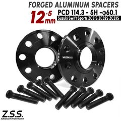 Z.S.S. AP 【 純正交換用ハブボルト付き】スズキ ビターラ Vitara Escudo 15~ 現行 YD21S YD22S 厚み 12mm スペーサー PCD114.3 5穴 60.1φ