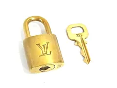 ■美品■ LOUIS VUITTON ルイヴィトン カデナ 南京錠 パドロック 313 鍵 キー ゴールド系 DJ8110