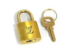 ■美品■ LOUIS VUITTON ルイヴィトン カデナ 南京錠 パドロック 334 鍵 キー ゴールド系 DJ8175