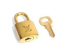■美品■ LOUIS VUITTON ルイヴィトン カデナ 南京錠 パドロック 302 鍵 キー ゴールド系 DJ9583