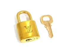 ■美品■ LOUIS VUITTON ルイヴィトン カデナ 南京錠 パドロック 307 鍵 キー ゴールド系 DJ9477