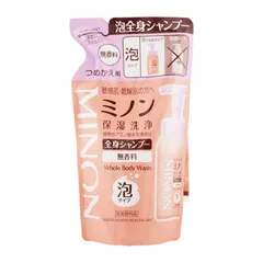 MINON ミノン ミノン全身シャンプー泡タイプ 詰替え 400mL 無香料 ボディケア ボディソープ ハンドソープ 石けん[ネコポス]のサムネイル