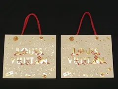 ■極美品～■ LOUIS VUITTON ルイヴィトン 2023年 クリスマス ペーパー ショッピングバッグ トート 2点セット まとめ売り DH1120