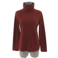 ルコックスポルティフ le coq sportif ハイネック長袖シャツ QB-115543 ロンT ロゴ刺繍 ボーダー レッド 赤 ブラック 黒 M