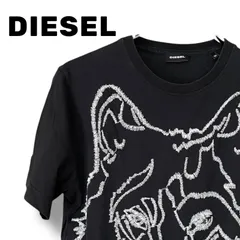 DIESEL ブラック XS メンズTシャツ プリント入りで個性を演出 スリムシルエットで着心地良好 ジャケットやカーディガンのインナーにも使える定番カットソー 0000792OC