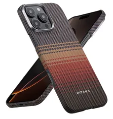 「PITAKA」iPhone 16 Pro Max用 ケース アラミド繊維製 MagSafe対応 超極薄・超軽量 カーボン風 ワイヤレス充電対応 ミニマリスト シンプル