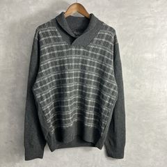 希少サイズ 45R 45rpm 千鳥格子 ウール100% モックネックニット5 希少サイズ 45R 45rpm 千鳥格子 ウール100% モックネックニット5