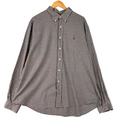 古着 ラルフローレン Ralph Lauren CUSTOM FIT ギンガムチェック 長袖 ボタンダウンチェックシャツ メンズXXL相当/eaa600773