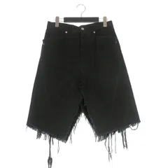 リックオウエンス Rick Owens 23AW PORTERVILLE SILVERED SKIRT スカート 28 黒 ブラック RU02C7345-TB 国内正規