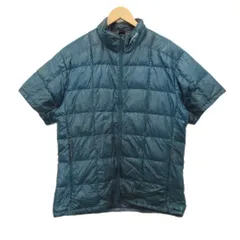 モンベル Montbell U.L.ダウン ダウンジャケット 半袖 ナイロン 1101378 緑 グリーン L ■MET2