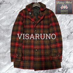 ケントアンドカーウェン ハリスツイード ダッフルコート チェック