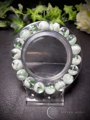 💎天然石✨️レア✨️大玉✨️グリーンラリマー（ヘミモルファイト）   ブレスレット   レディース＆メンズ E672