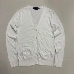 正規品 ポロ ラルフローレン レディース 白 コットン ニット カーディガン