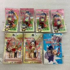 【未使用品】【7個セット】キューピー 根付キーホルダー 京都 嵯峨野トロッコ 横山たかしキューピー 安田大サーカスHIROキューピー コスチュームキューピー キーホルダー ストラップ ご当地