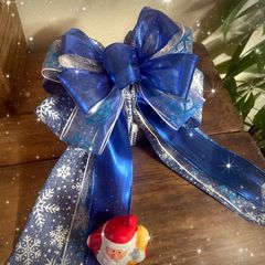 クリスマスツリー飾り 人工花 造花 12個 (ネイビーブルー) - メルカリ