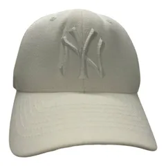 MLB Korea エムエルビーコリア NY ニューヨーク ヤンキース ロゴ 刺繍 ベースボールキャップ キャップ 帽子 ホワイト