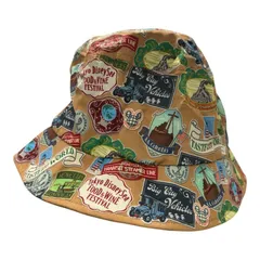 【美品】 東京 ディズニーリゾート Disney ディズニー フード ＆ ワンフェスティバル バケットハット バケハ ハット 帽子 キャップ マルチカラー
