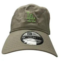 NEW ERA ニューエラ 9TWENTY LA ロゴ ロサンゼルス ドジャース 刺繍 ベースボールキャップ キャップ 帽子 ベージュ ブラウン 系 グリーン