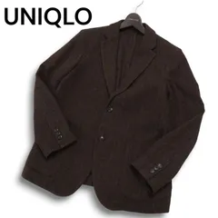 UNIQLO ユニクロ 秋冬 ウール★ ツイード ヘリンボーン 2B テーラード ジャケット Sz.M メンズ