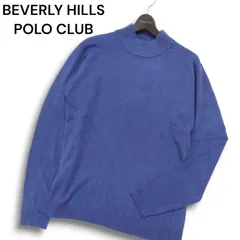 【新品 未使用】 BEVERLY HILLS POLO CLUB ビバリーヒルズポロクラブ 秋冬★ モックネック ニット セーター Sz.L メンズのサムネイル