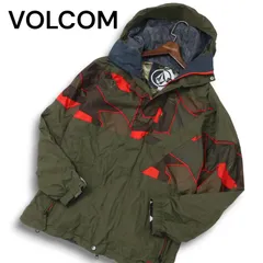 VOLCOM ボルコム 秋冬 ロゴ デザイン柄★ 裏オオカミ柄 スノーボードウエア ジャケット Sz.SP メンズ スノボ スキー