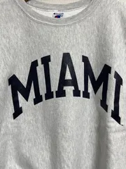 肉厚 リバースウィーブ MIAMI チャンピオン スウェット M グレー