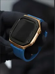 工具不要　最新　アップルウォッチ　カスタム　メタル　ラバーバンド　ベルト　スクリューレス　241