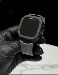 工具不要　最新　アップルウォッチ　カスタム　メタル　ラバーバンド　ベルト　スクリューレス　240