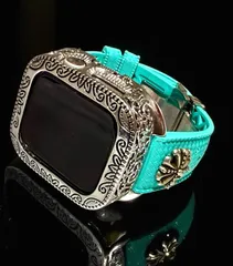 AppleWatchカスタム　フッ素ラバー　バンド　彫刻カバー　ケース　アップルウォッチ用　ベルト　44 45 46 49 SE 　Ultra 101