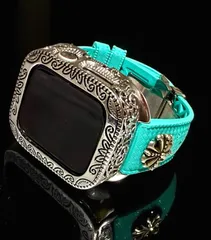 AppleWatchカスタム　フッ素ラバー　バンド　彫刻カバー　ケース　アップルウォッチ用　ベルト　44 45 46 49 SE 　Ultra 101